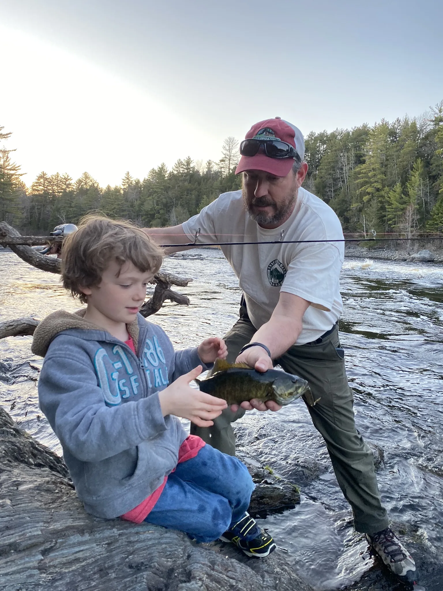 Guided ice fishing trip