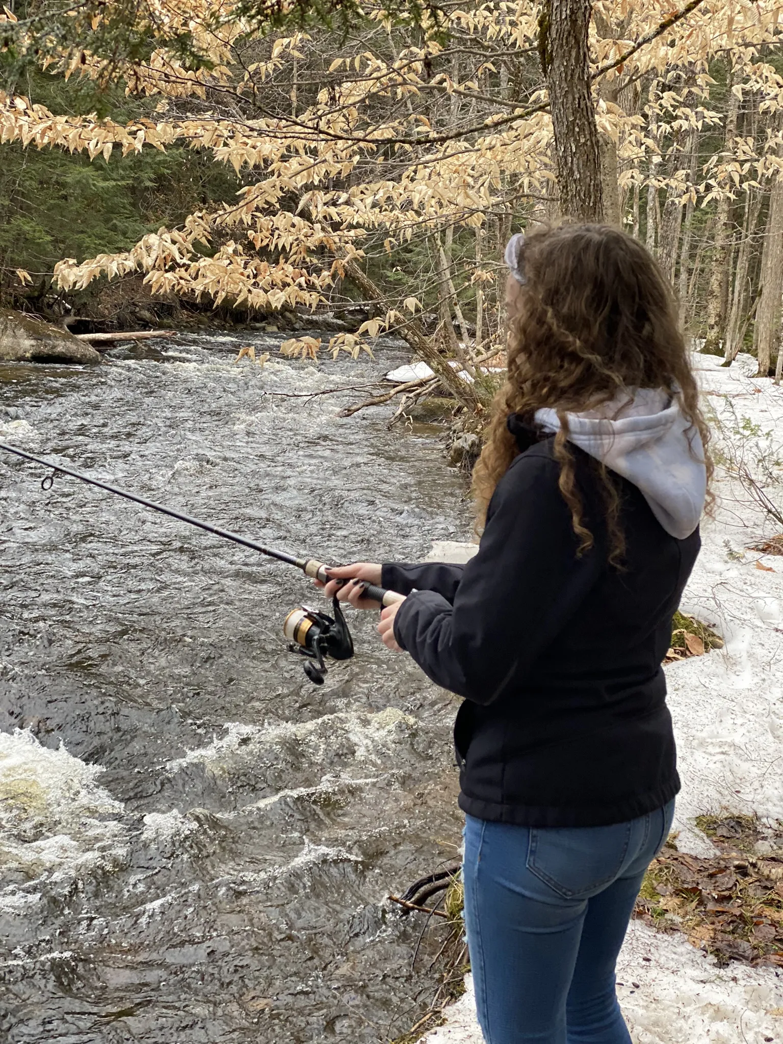 Guided ice fishing trip