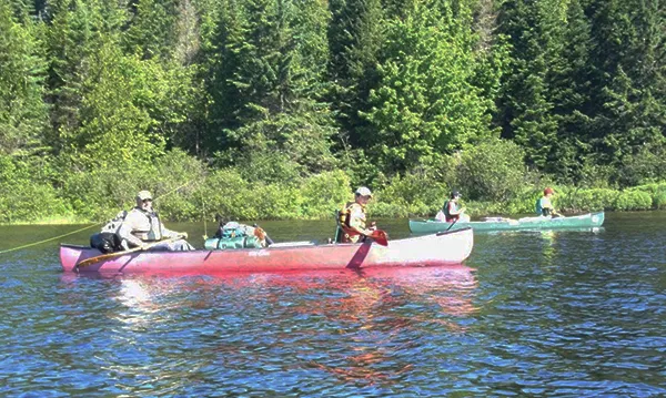 Maine river canoeing
