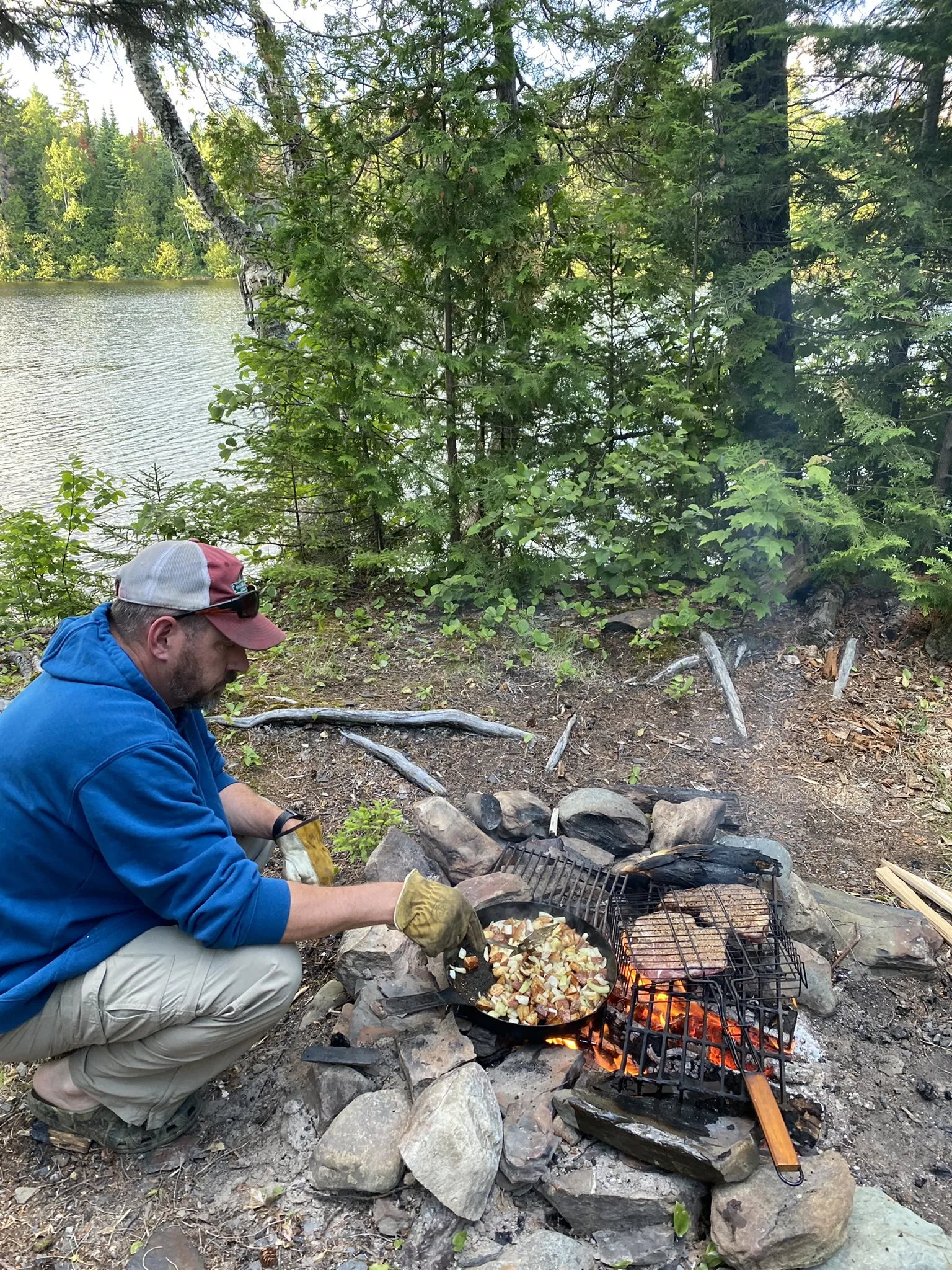 Guided ice fishing trip
