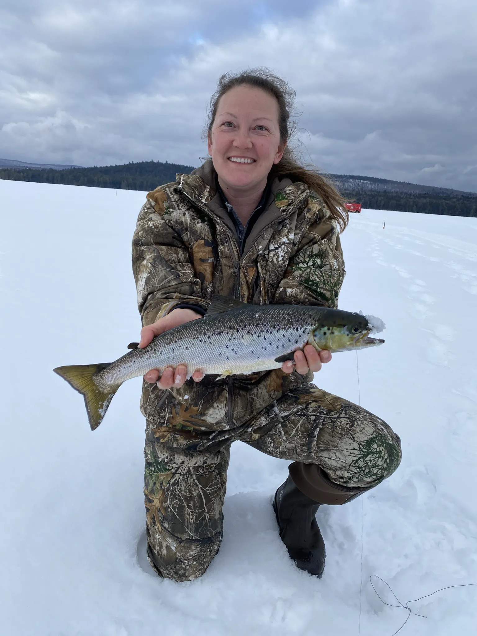 Guided ice fishing trip